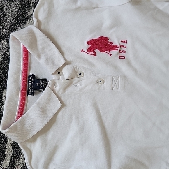 USPA SOLID TRIPLE CROWN POLO SHIRT size M - Picture 5 of 7